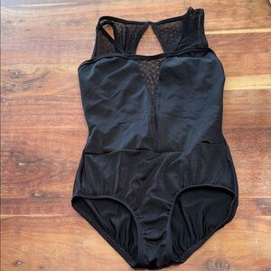Body Wrappers Black Mesh Leotard